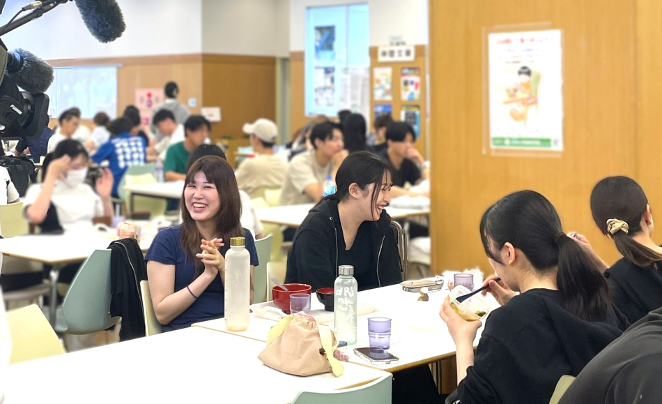写真:「教えて!好きっちゃランチ」のコーナー